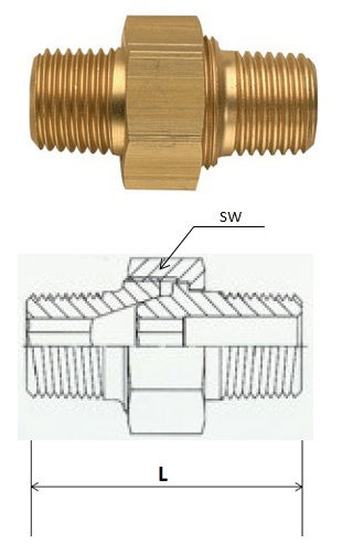 Rectus (LD 21/21K) R 1/2 x R 1/2 csatlakozású oldható kettős karmantyú termék fő termékképe