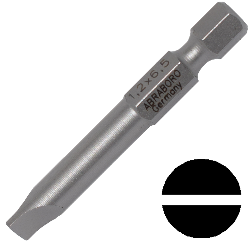 Abraboro 0.6 x 4.5 x 50 mm lapos SUPRA bit, 10 db/csomag termék fő termékképe