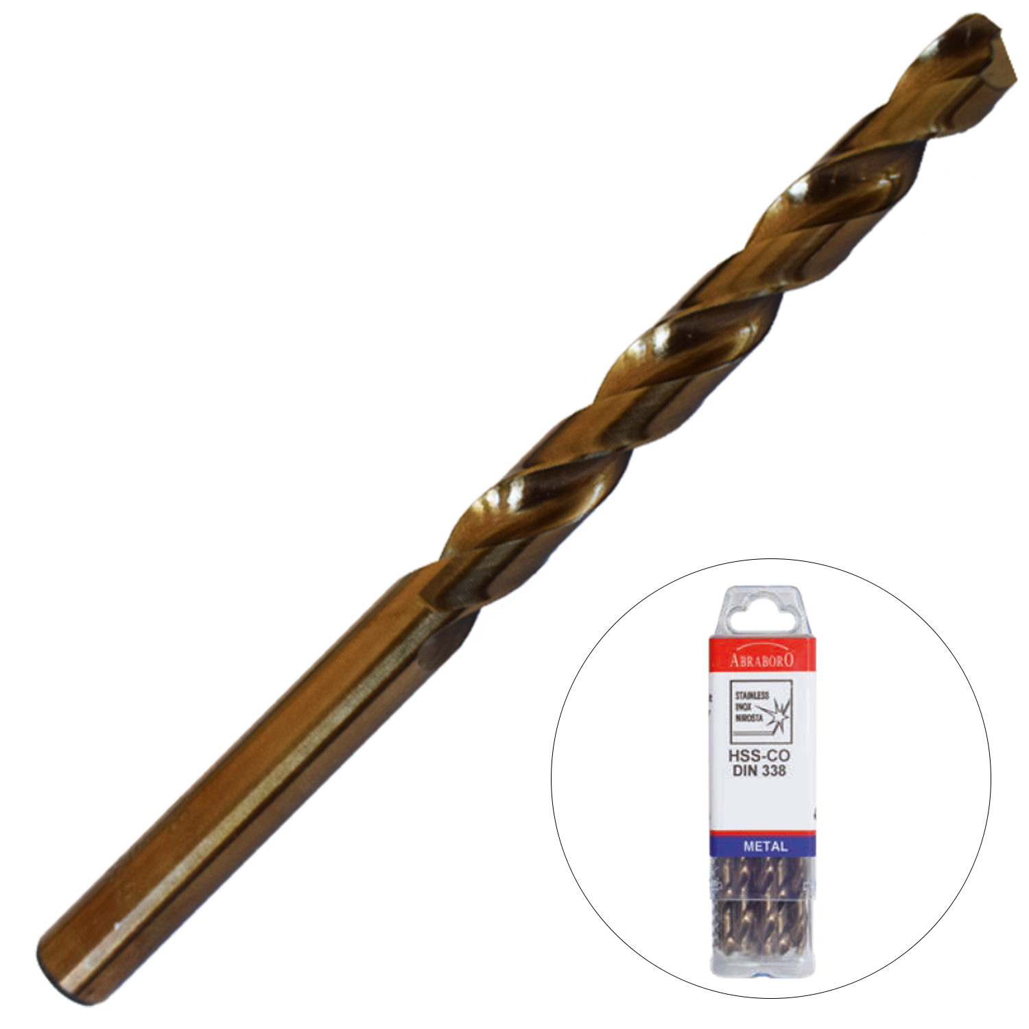 Abraboro 10 x 133 / 87 mm HSS-Co fémcsigafúró X-Pack, 10 db/csomag termék fő termékképe