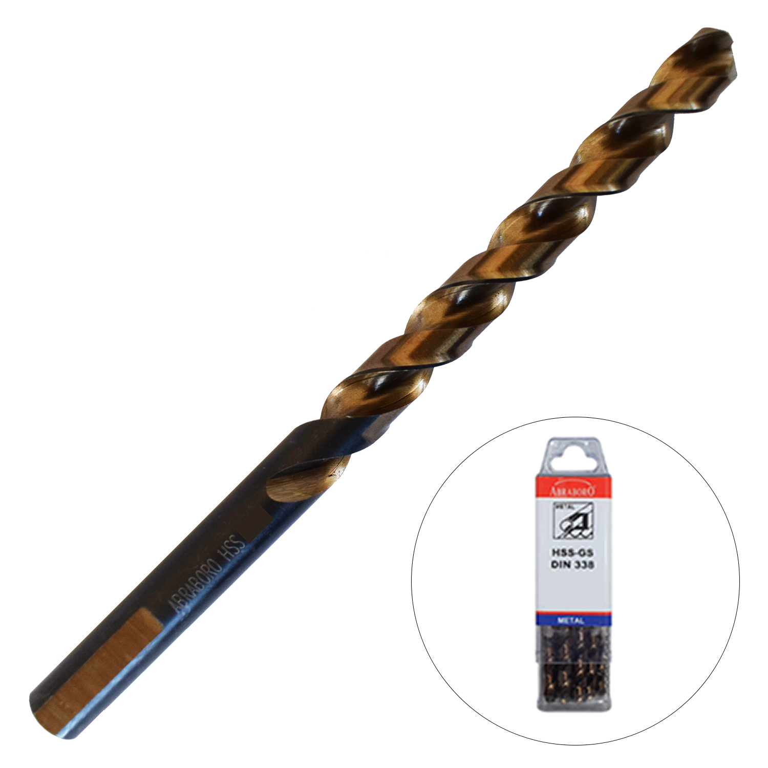 Abraboro 8.5 x 117 / 75 mm MULTISPEED HSS-GS fémfúró háromszög szárral X-Pack, 10 db/csomag termék fő termékképe