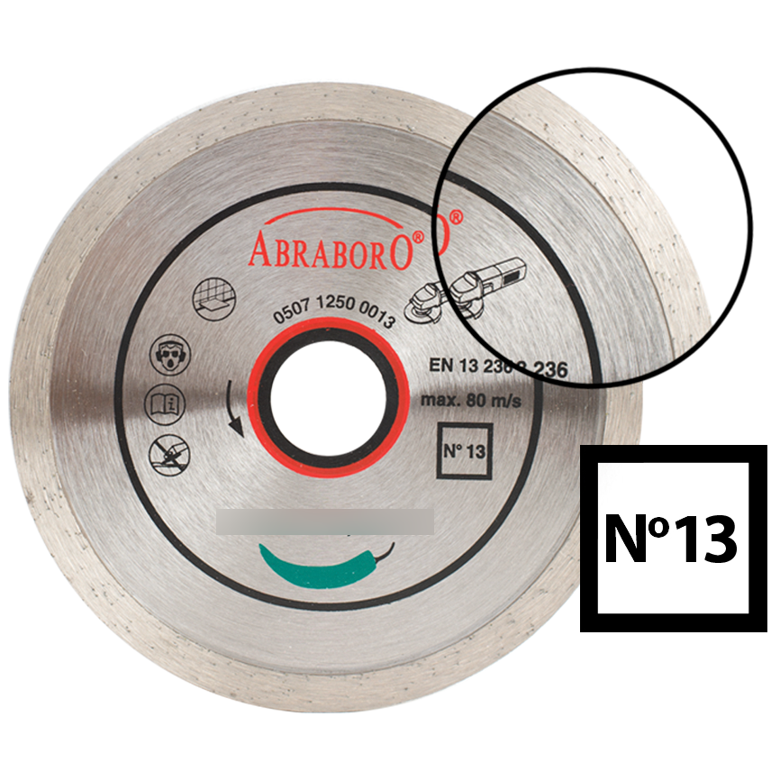 Abraboro 115 x 22.23 mm No.13 csempevágó termék fő termékképe