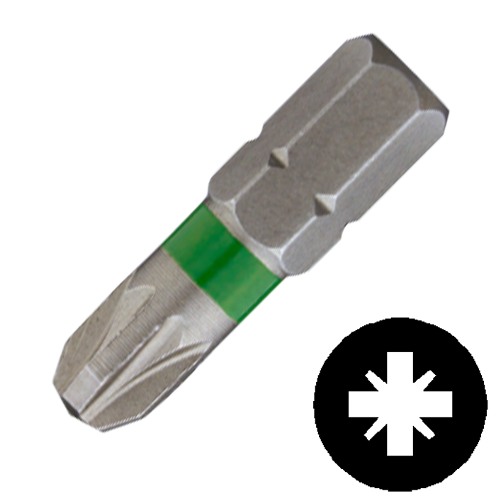 Abraboro PZ 2 x 25 mm Pozidrive POWER bit, 25 db/csomag termék fő termékképe