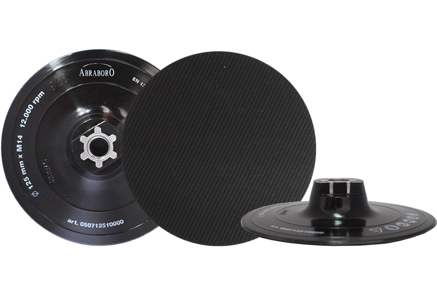 Abraboro 115 x M14 tépőzáras gumitányér termék fő termékképe