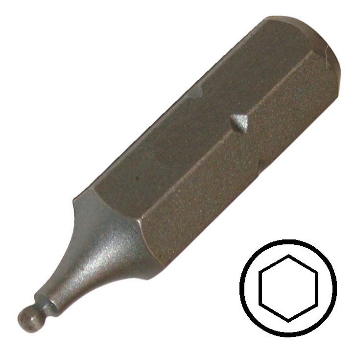 KENNEDY 5.0 mm gömbvégű hatszög csavarbehajtó bit 1/4" hatszög illesztéssel, 25 mm termék fő termékképe