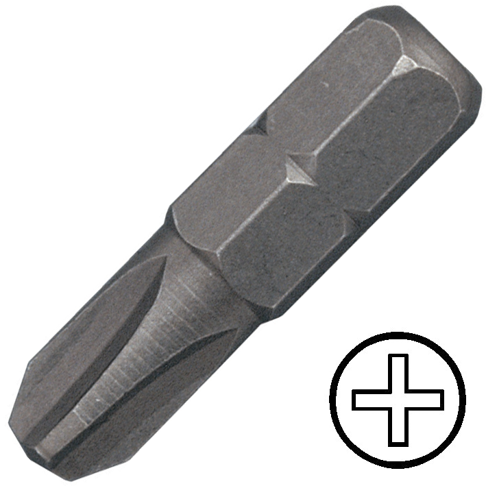 KENNEDY No.4 kereszthornyos csavarhúzó bit 1/4" hatszög illesztéssel, 25 mm termék fő termékképe