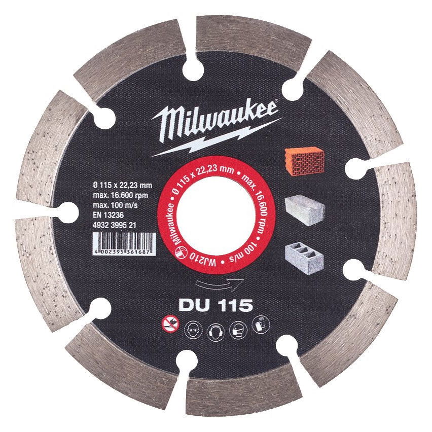 Milwaukee DU gyémánt vágótárcsa, Ø115 mm termék fő termékképe