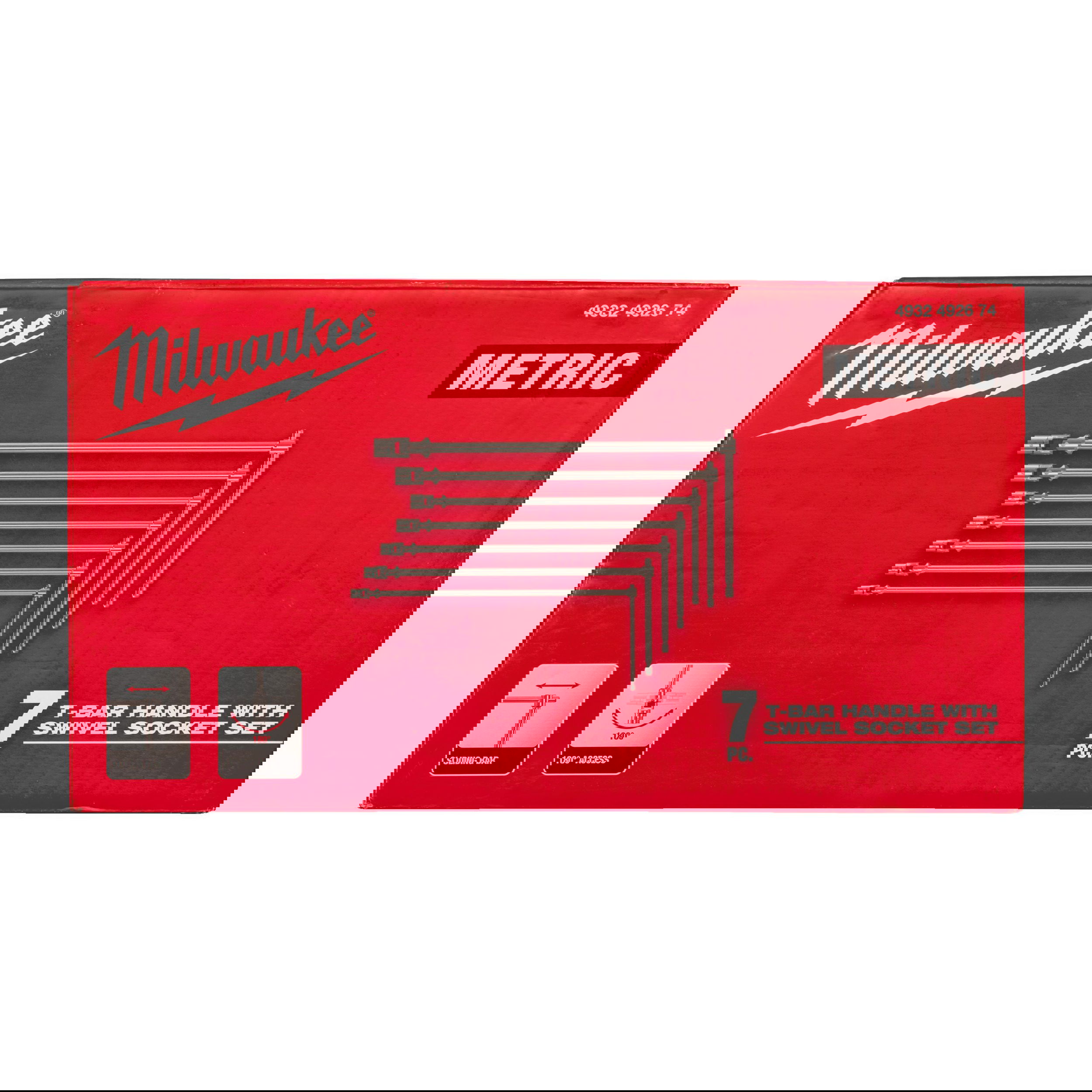Milwaukee Csuklós T-kulcs készlet, 7 részes termék fő termékképe