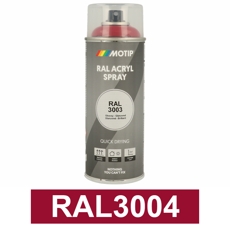 Motip Ipari festék spray, RAL3004, 400 ml termék fő termékképe