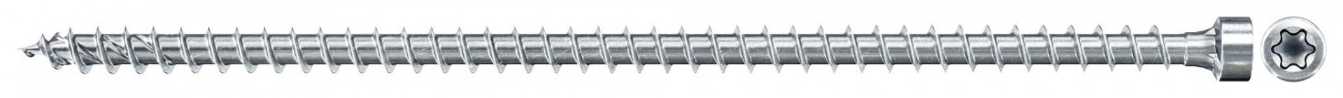 Fischer FPF II CHTF 8.0 x 280 BC 50 hengeres fejű, kékre horganyzott, végigmenetes szerkezetépítő csavar TX behajtással, 50 db/csomag termék fő termékképe